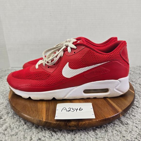 Nike Air Max 90 Ultra Essential University Red Casual Sneaker Mens 12 819474-601 - Picture 1 of 12